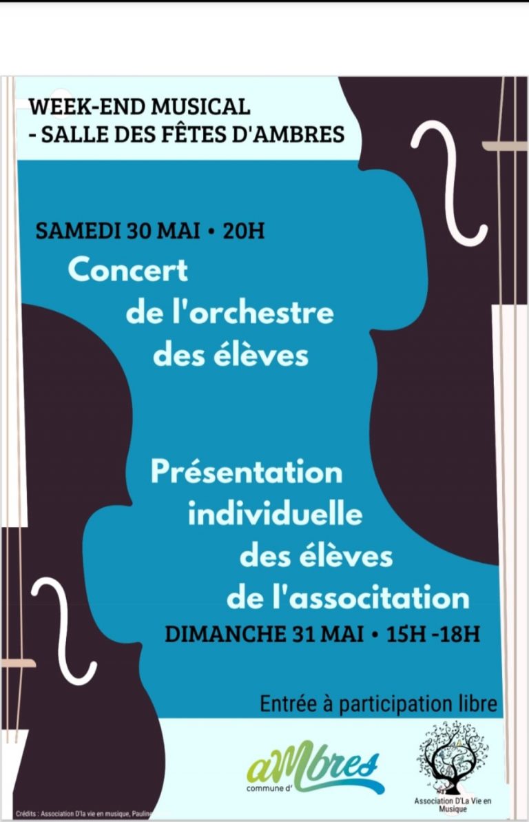 Lire la suite à propos de l’article Week-end musical de l&rsquo;association